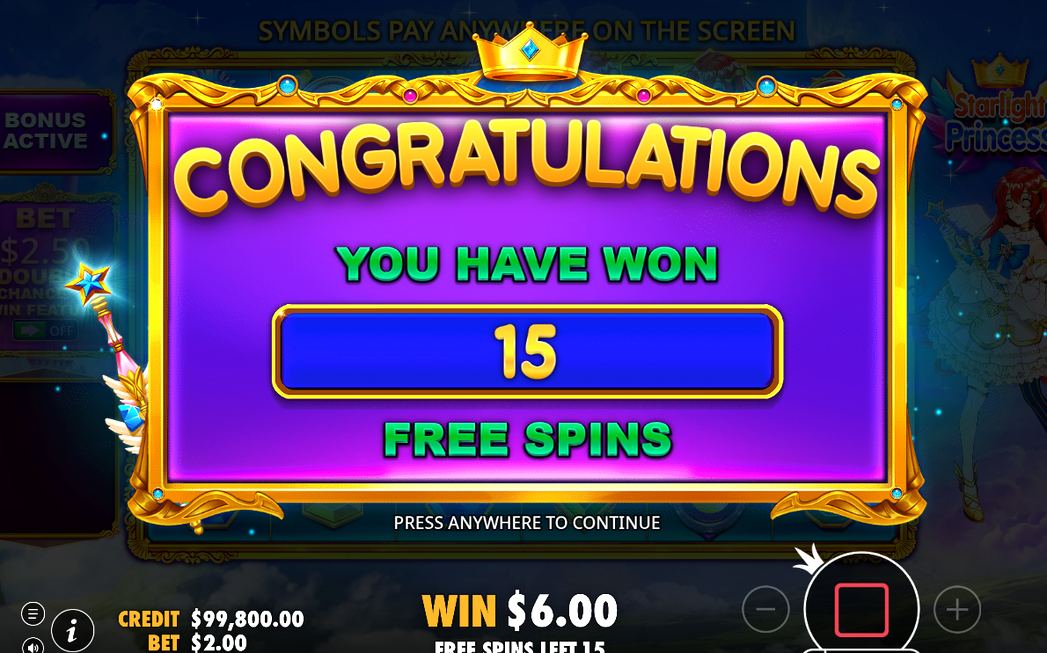Total Multiplier under free spins